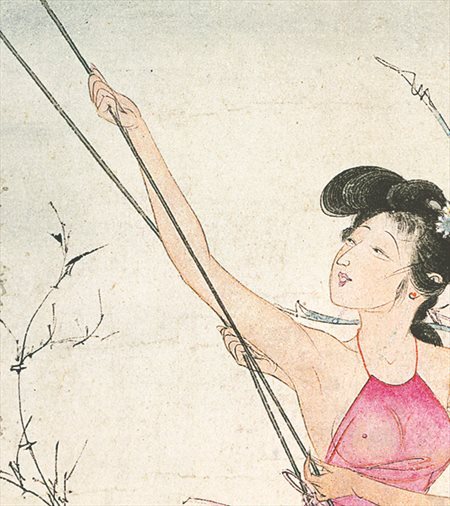 陕县-胡也佛的仕女画和最知名的金瓶梅秘戏图